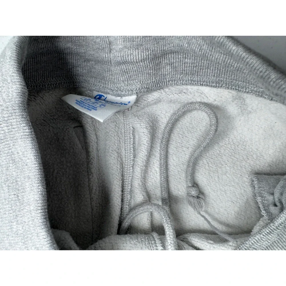 Champion Reverse Weave Joggers Mens Small Heather Gray Fleece Sweatpants Logo